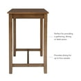 thumbnail image 6 of Linon Cessford Counter Height Pub Table, 36" Tall, Rustic Brown, 6 of 13
