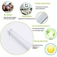 thumbnail image 5 of JLLED 6Pack 4FT LED Shop Light 24W 4 Foot T8 Integrated Tube Light 6000K Daylight White with ON/Off Switch Cable for Household, Garage and Under Cabinet Lighting (Milky Cover), 5 of 5