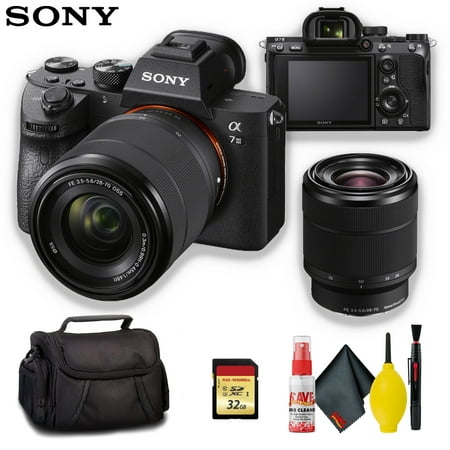 Sony a7 III (ILCEM3K/B) Full-frame Mirrorless Interchangeable-Lens Camera with 28-70mm Lens with 3-Inch LCD, Black