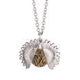 thumbnail image 1 of Pluma animal serpiente patron regular Collar de girasol collar collar collar colgante, 1 of 3
