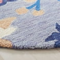 thumbnail image 3 of SAFAVIEH Jardin Ruadhan Floral Wool Area Rug, Blue/Ivory, 6' x 6' Round, 3 of 8