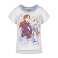 thumbnail image 3 of Disney Frozen Elsa Princess Anna Little Girls 3 Pack T-Shirts Toddler to Big Kid, 3 of 5
