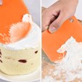 thumbnail image 2 of 3pcs/set Scraper Plastic Cream Spatula DIY Cake Decorating cream scraper Tool Home Bakery Baking Supplies, Orange, 2 of 7