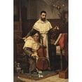 thumbnail image 3 of Valdemar Sichelkow 11x14 Black Modern Framed Museum Art Print Titled - Music Monks (1883), 3 of 5