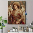 thumbnail image 4 of Qisvanset Archange Michael Armure Ornée Impression sur Toile 15,75 X 11,81 Pouces, 4 of 8