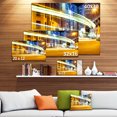 thumbnail image 3 of Blur Motion Traffic Trail in Modern City - Extra Large Canvas Art Print, 3 of 4