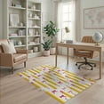 thumbnail image 2 of ODIKA School Classroom Pencil Coquette Ribbon Border Teacher Preschool Stain Resistant Low Profile for Dorm Room, Small Living Apartment, 2 of 7