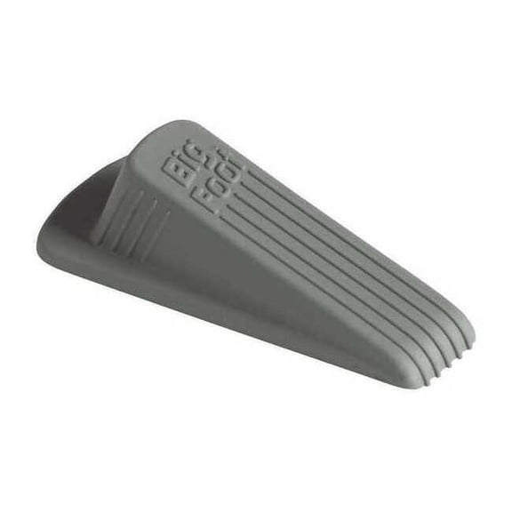 Big Foot Door Wedge, Vulcanized Rubber, Gray, 1-1/4"H x 2"W 29941