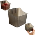 thumbnail image 5 of Small Wall Mounted Storage Organizer Bin, Floating Shelves Fridge Organizer Storage Box, Adhesive Cabinet Door Storage Basket, Plastic Makeup Containers for Kitchen, Bathroom, Cabinet, Pantry, Office, 5 of 5