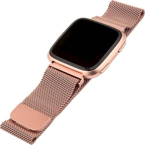 fitbit versa metal band rose gold