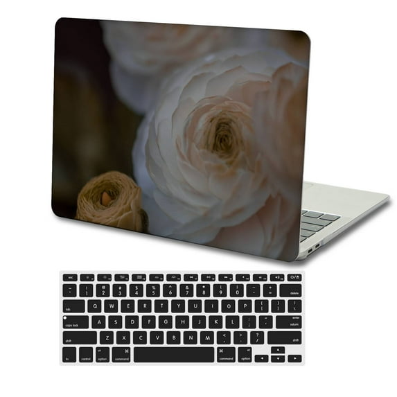 KSK KAISHEK Hard Shell Cover Compatible with MacBook Air 13 inchs with Retina Display USB Type-C + Black Keyboard Cover Model: A2337 m1&A2179&A1932 (Rose series 0914)