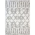 thumbnail image 1 of Dynamic Rugs NR697433100 5 ft. 3 in. x 7 ft. 7 in. Nordic 7433 Rectangle Contemporary Area Rug - 100 White & Silver, 1 of 1