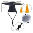 thumbnail image 2 of 2025 Pet Graduation Cap â Adjustable Black Doctoral Hat with Tassel for Small & Medium Dogs/Cats, Photo Prop & Party (Polyester), 2 of 7