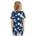 Bixox Daisies Flowers Pattern children's Summer Short Sleeve Pajamas