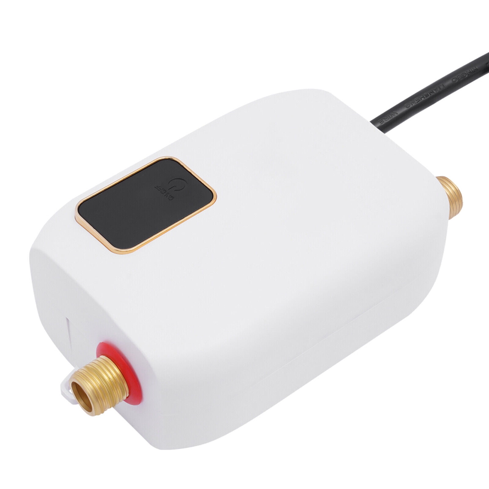 Miumaeov 110V 3000W Mini Electric Tankless Water Heater Instant Hot Shower On Demand with LED Display for Kitchen Bathroom