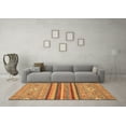 thumbnail image 3 of Ahgly Company Indoor Square Abstract Brown Modern Area Rugs, 4' Square, 3 of 4