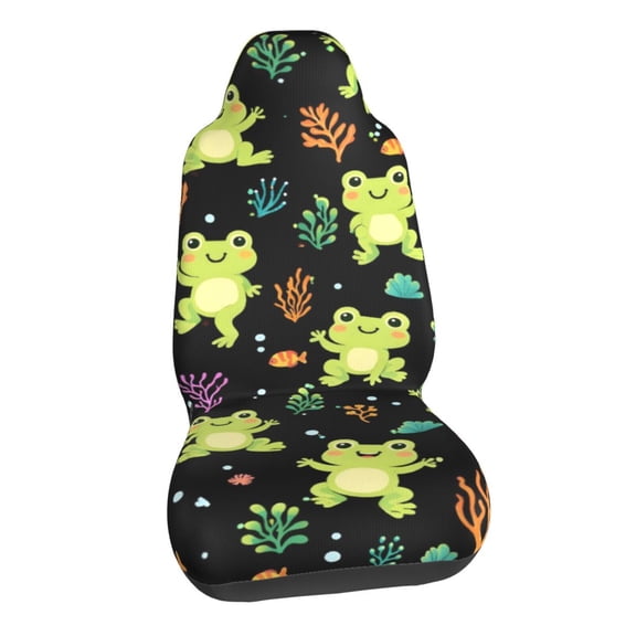 Green Frog Car Seat Covers Stretch Car Seat Protectors Universal Fit