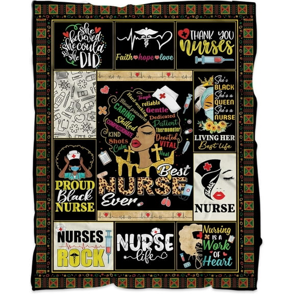 Nurse Blanket Gift for Women 2024, Nurse Gifts for Nurses Day Nurse Week, Birthday Blanket Gift for New Nurses Nursing Friend, Retired RN Gift, Nurse Graduation Gifts, Nurse Practitioner Gifts