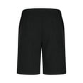 thumbnail image 6 of Jinhomg Men's Casual Corduroy Shorts Relaxed Fit Elastic Waist Cargo Shorts Pull On Summer Beach Shorts with Multi-Pockets Black,M, 6 of 6