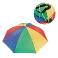 thumbnail image 2 of Folding Umbrella Hat Overhead Fishing Umbrella Hat, Great for Fishing, Hiking A, 2 of 9