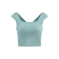 thumbnail image 5 of No Boundaries Square Neck Crop Top, Women's, 5 of 5