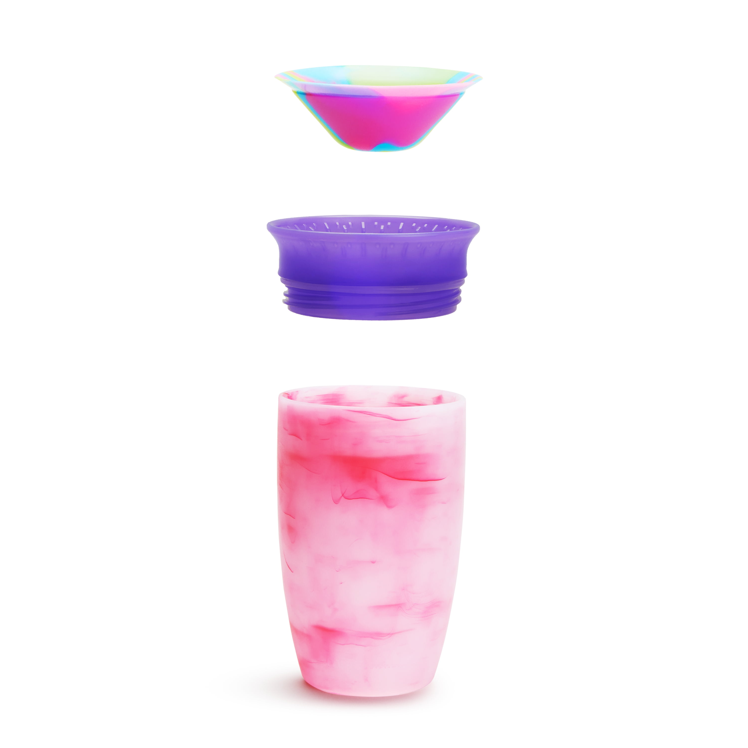 Munchkin® Miracle® 360° Spoutless Tie Dye Sippy Cup, 10 oz, Pink, Unisex