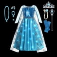 thumbnail image 4 of Disney Frozen Elsa Anna LED Light Up Princess Dress for Girls Kids Cosplay Snow Queen Birthday Party Clothes Ball Gown Costumes, 4 of 4