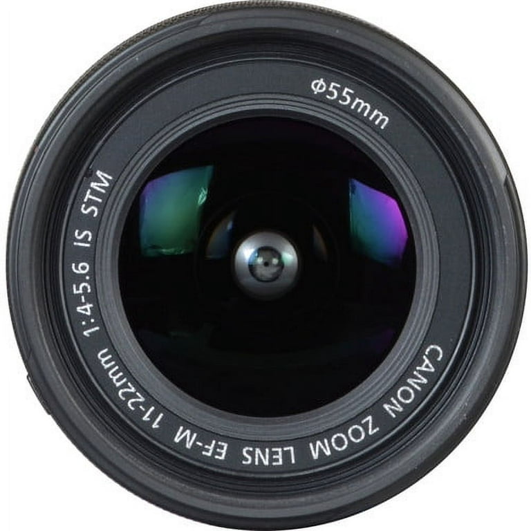 Canon EF-M 11-22mm f/4-5.6 IS STM Lens 7568B002 - 7PC Accessory 