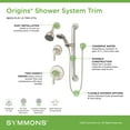 thumbnail image 4 of Origins 2-Handle 1-Spray Shower Trim with 1-Spray Hand Shower in Satin Nickel (Valves Not Included), 4 of 7