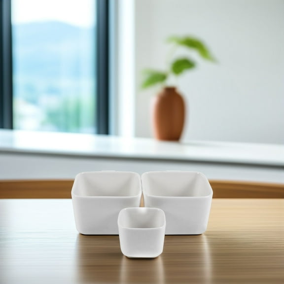 CIMAXIC cute flower pots Square Flowerpots Plants Minimalist Design 3Pcs