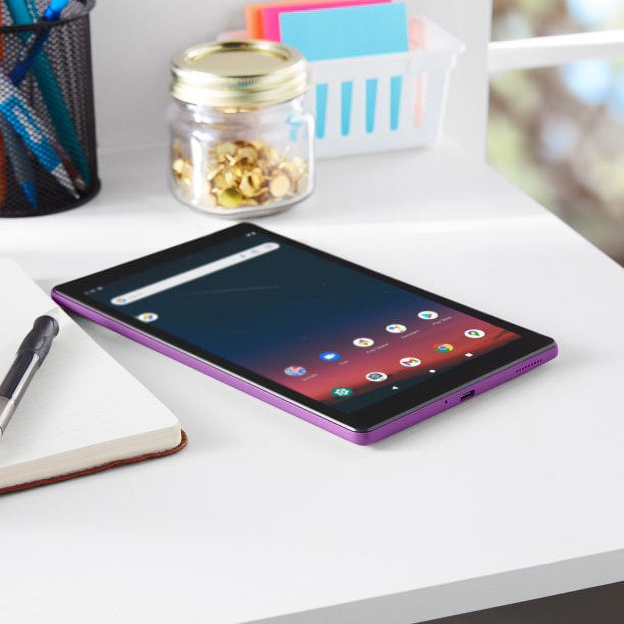 Restored Onn. TBPRP100071483 8" 32GB 2 GB RAM Android 11 Tablet, Mauve (Refurbished)