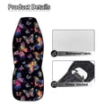 thumbnail image 6 of Uorisanigo Colorful Butterfly Car Seat Covers for Women Waterproof Car Seat Cover for Front Seat Set of 2 Easy Installation Protection Interior Accessories Universal Fit Most Cars, 6 of 7