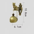 thumbnail image 2 of ZheElen Vintage Decorative Doorbell: Hanging Bell. Installation, Durable. Waterproof, Windproof. Suitable For Courtyards, kitten, 2 of 3