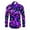 Purple, variant on SRZYMJ Christmas Shirts for Men Long Sleeve Button Down Dress Shirt Novelty 3D Reindeer Hawaiian Tops Xmas Holiday Party Clothes