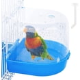 thumbnail image 1 of Geegoods Bird Bath Box Parakeet Caged Bird Bathing Tub with Water Injector for Small Birds Canary Budgies Parrots, 1 of 4