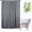 Grey, variant on Short Shower Curtain Liner 60 Inch Long, Water Resistant Fabric Bathroom Curtain Liners, Solid White, Hotel Quality, Machine Washable, 72 X 60 Inch