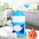 thumbnail image 1 of Trituradora de hielo manual con manivela | Plástico ABS azul cielo de grado alimenticio | Cuchillas de acero inoxidable resistentes a la oxidación | Molinillo de hielo portátil pequeño para b, 1 of 5
