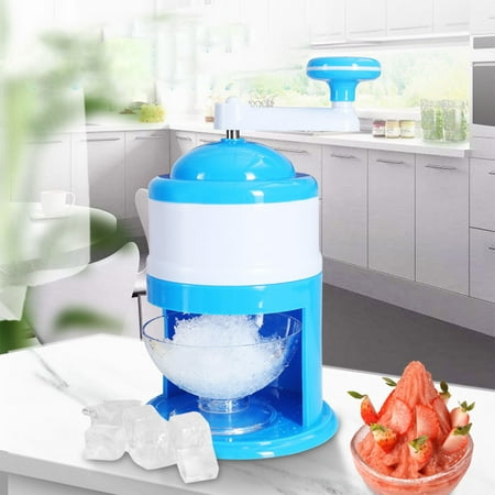 

2023 Summer Home and Kitchen Gadgets Savings Clearance! WJSXC Hand Shaved Ice Machine Manual Fruit Smoothie Machine Mini Household Ice Shaver Small Ice Crusher Sky Blue