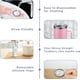 thumbnail image 4 of 20oz Skinny Tumbler Replacement Lids 2 Pack, Spill Proof Silicone Sliding Covers, BPA Free, 4 of 5
