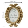 thumbnail image 2 of BalsaCircle 4 Gold 4" Mini Baroque Oval Picture Frames Party Wedding Favors Event Decorations Supplies, 2 of 8