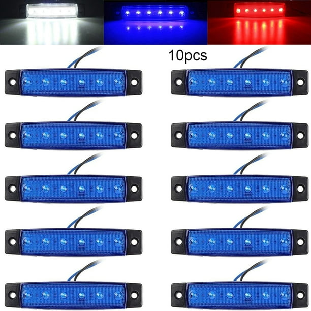 10Pcs 12V Waterproof Marine Boat Kayak LED Lamps Boat Deck Anti