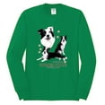 thumbnail image 2 of If It's Not a Border Collie It's Just a Dog Gift | Mens Dog Lover Long Sleeve T-Shirt, Kelly, 3XL, 2 of 3