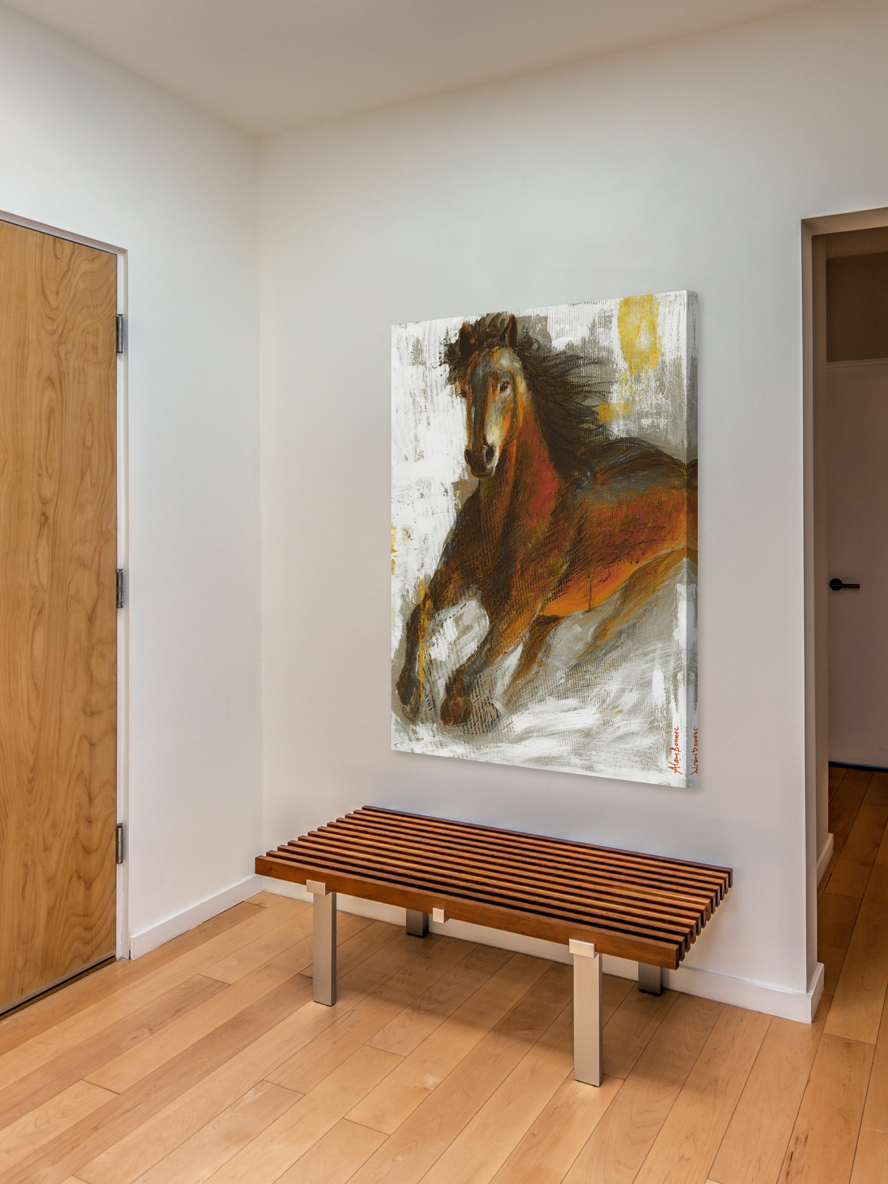 "Wild Fire" Painting Print on Wrapped Canvas