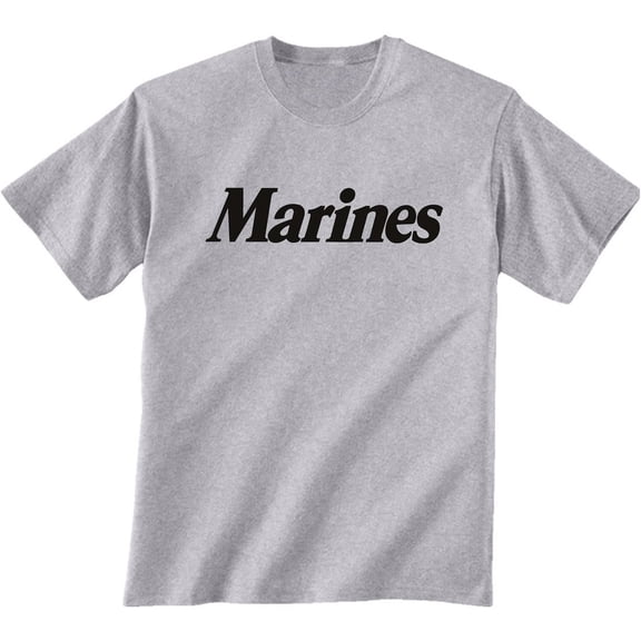 Rothco 5988 Men Marines Grey Physical Training Short Sleeve T-Shirt - 2XL