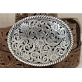 thumbnail image 5 of Tony Lama Ladies Bark Pierced Filigree Trophy Belt C50029, 5 of 7
