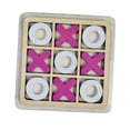 thumbnail image 4 of Tic TAC Toe Game XO Table Toy Party Favors Rustic for Kids Adults Tabletop Decor pink white, 4 of 8