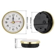 thumbnail image 2 of Uxcell 2-1/2 Inch (65mm) Quartz Clock Insert, Arabic Clock Fit 55mm/2.17 inch, Gold Tone, 2 of 6
