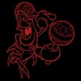 thumbnail image 2 of Men's The Little Mermaid Sebastian Maracas Outline  Graphic T-Shirt, 2 of 5
