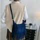 thumbnail image 4 of Bolso de Hombro Macarena con Borlas Estilo Retro Azul, 4 of 7