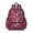 Football and Trophy Red Pattern, variant on Football and Flower Slateblue Pattern Cute School Backpack with Padded Back and Adjustable Shoulder Straps 13.4"x11"x4.7"